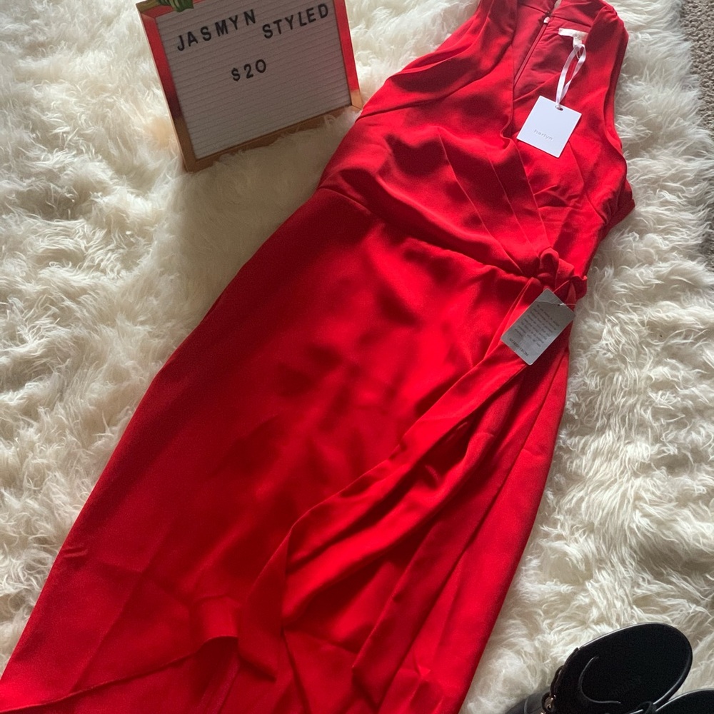 Harlyn Red Sleeveless Dress